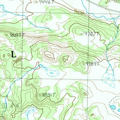 United States Geological Survey Beartooth Butte, WY (1989, 24000-Scale) digital map