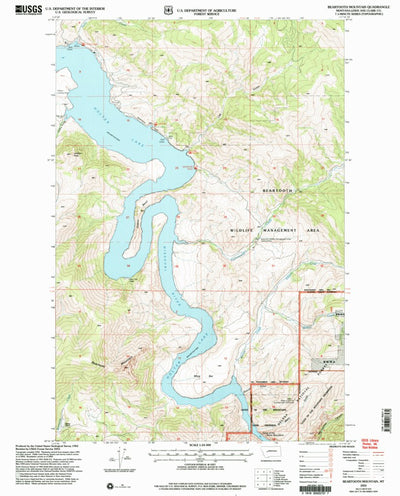 United States Geological Survey Beartooth Mountain, MT (2001, 24000-Scale) digital map