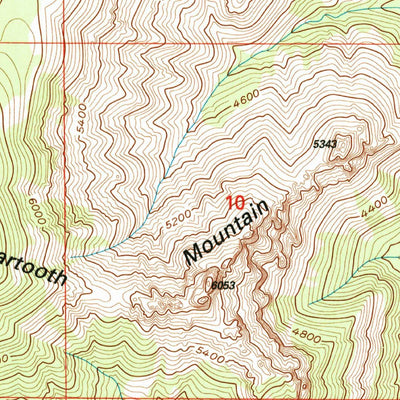 United States Geological Survey Beartooth Mountain, MT (2001, 24000-Scale) digital map