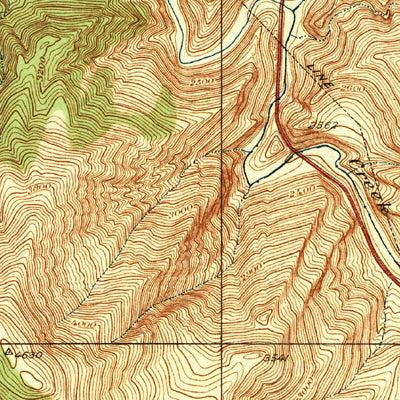 United States Geological Survey Beartrap Canyon, CA (1938, 24000-Scale) digital map