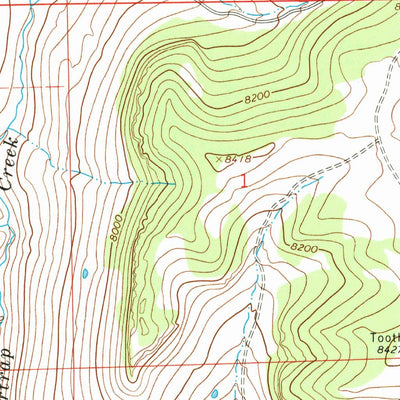 United States Geological Survey Beartrap Meadows, WY (1967, 24000-Scale) digital map