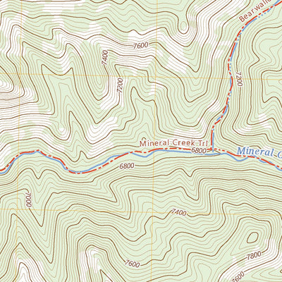 United States Geological Survey Bearwallow Mountain, NM (2023, 24000-Scale) digital map