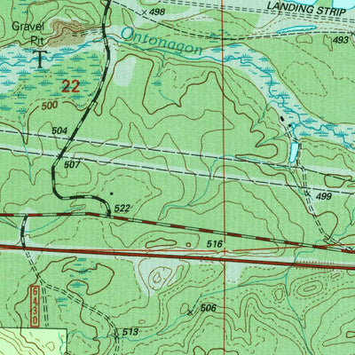United States Geological Survey Beaton, MI (1999, 24000-Scale) digital map