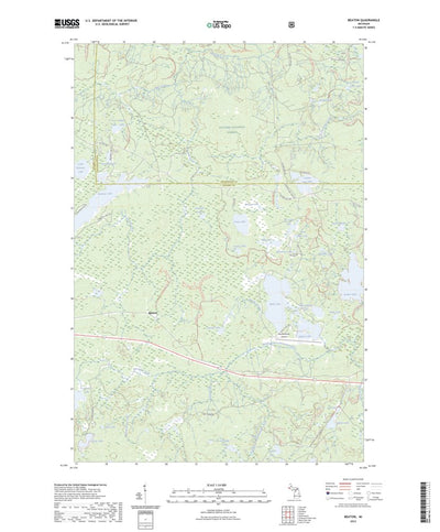 United States Geological Survey Beaton, MI (2023, 24000-Scale) digital map