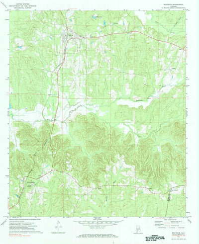 United States Geological Survey Beatrice, AL (1971, 24000-Scale) digital map
