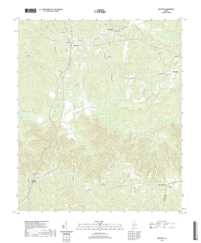 United States Geological Survey Beatrice, AL (2020, 24000-Scale) digital map