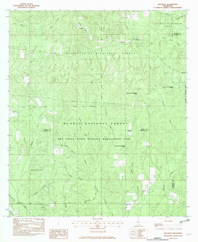 United States Geological Survey Beatrice, MS (1982, 24000-Scale) digital map
