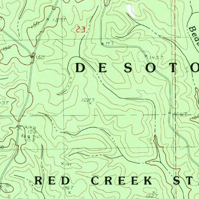 United States Geological Survey Beatrice, MS (1982, 24000-Scale) digital map