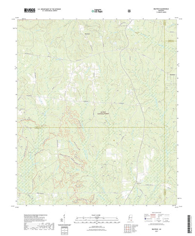 United States Geological Survey Beatrice, MS (2021, 24000-Scale) digital map