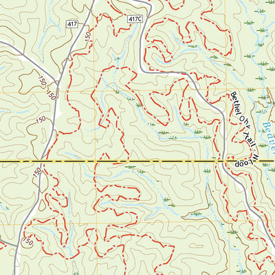 United States Geological Survey Beatrice, MS (2021, 24000-Scale) digital map