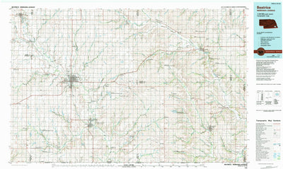 United States Geological Survey Beatrice, NE-KS (1986, 100000-Scale) digital map