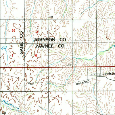 United States Geological Survey Beatrice, NE-KS (1986, 100000-Scale) digital map