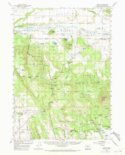 United States Geological Survey Beatty, OR (1960, 62500-Scale) digital map