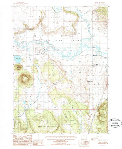 United States Geological Survey Beatty, OR (1988, 24000-Scale) digital map