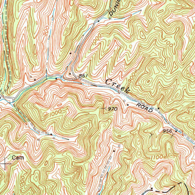 United States Geological Survey Beattyville, KY (1961, 24000-Scale) digital map
