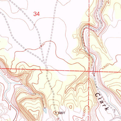United States Geological Survey Beaty Canyon, CO (1996, 24000-Scale) digital map
