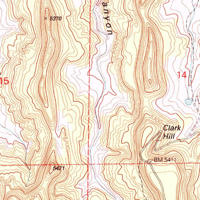 United States Geological Survey Beaty Canyon, CO (1996, 24000-Scale) digital map
