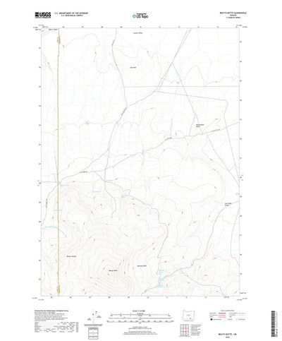 United States Geological Survey Beatys Butte, OR (2020, 24000-Scale) digital map