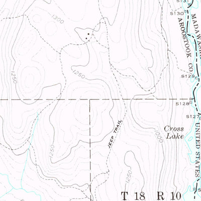 United States Geological Survey Beau Lake, ME (1955, 62500-Scale) digital map