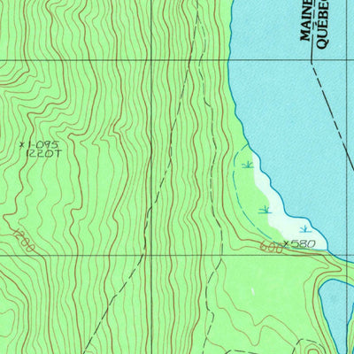 United States Geological Survey Beau Lake, ME (1987, 24000-Scale) digital map