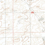 United States Geological Survey Beauchamp Reservoir, WY (1984, 24000-Scale) digital map