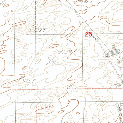 United States Geological Survey Beauchamp Reservoir, WY (1984, 24000-Scale) digital map