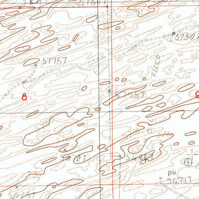 United States Geological Survey Beauchamp Reservoir, WY (1984, 24000-Scale) digital map