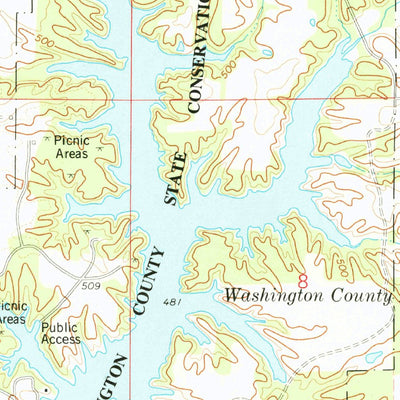 United States Geological Survey Beaucoup, IL (1974, 24000-Scale) digital map