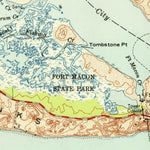 United States Geological Survey Beaufort, NC (1951, 24000-Scale) digital map