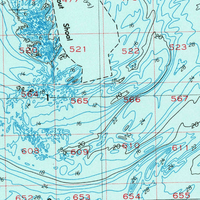 United States Geological Survey Beaufort, NC (1953, 250000-Scale) digital map