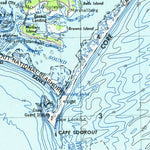 United States Geological Survey Beaufort, NC (1972, 250000-Scale) digital map