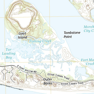 United States Geological Survey Beaufort, NC (2019, 24000-Scale) digital map