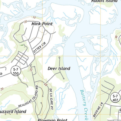 United States Geological Survey Beaufort, SC (2020, 24000-Scale) digital map