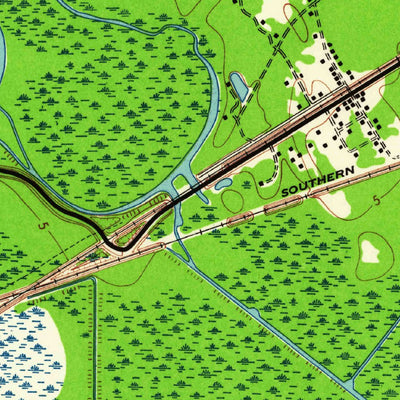 United States Geological Survey Beaumont East, TX (1943, 24000-Scale) digital map