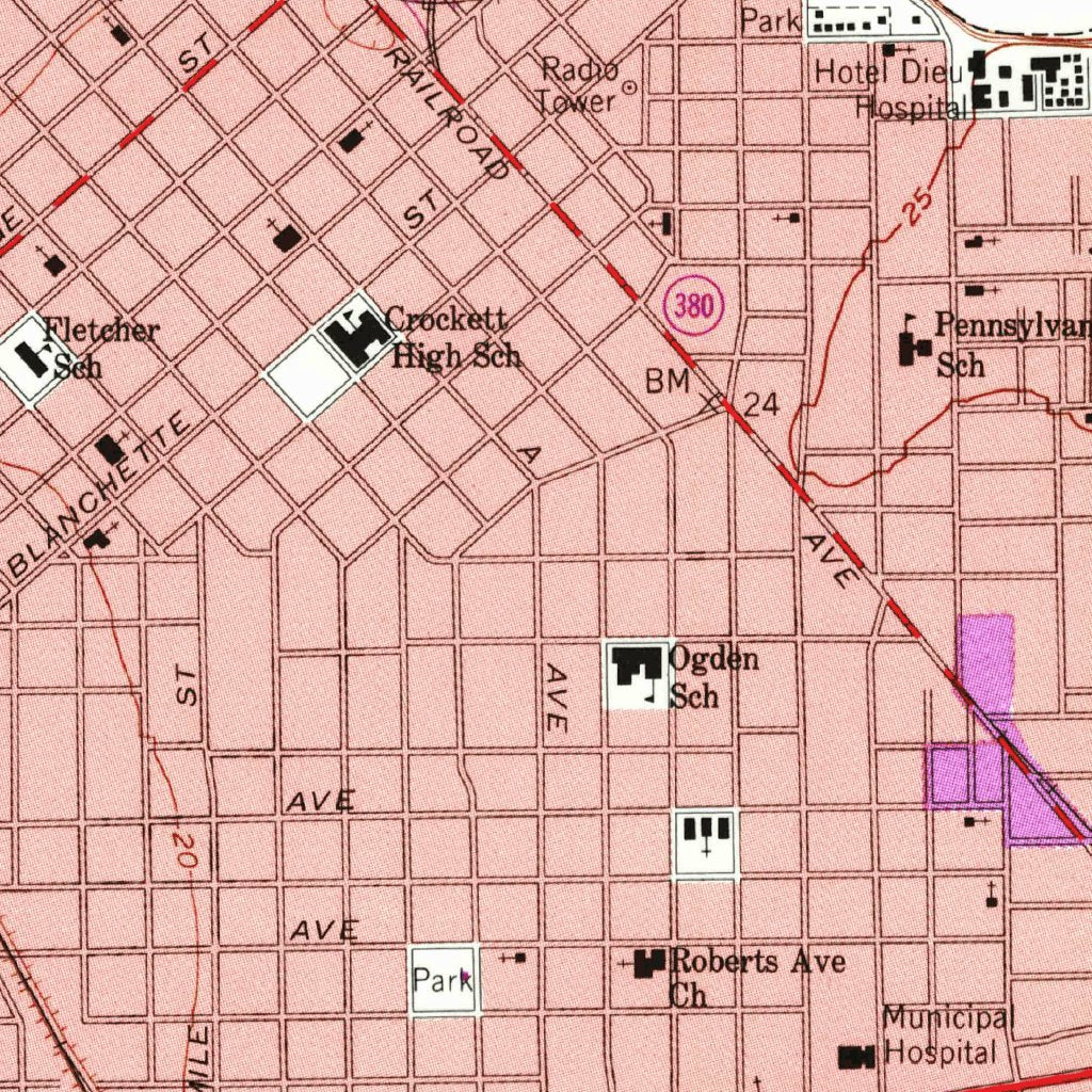 Beaumont East, TX (1960, 24000-Scale) Map by United States Geological ...