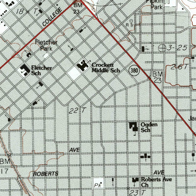 United States Geological Survey Beaumont East, TX (1994, 24000-Scale) digital map