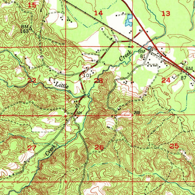 United States Geological Survey Beaumont, MS (1947, 62500-Scale) digital map