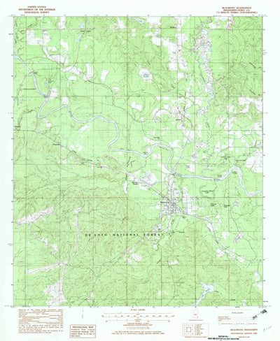 United States Geological Survey Beaumont, MS (1982, 24000-Scale) digital map