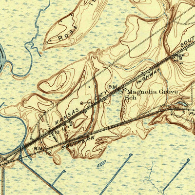 United States Geological Survey Beaumont, TX (1932, 62500-Scale) digital map