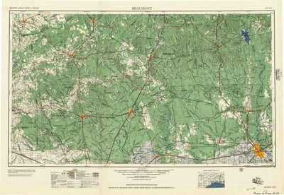 United States Geological Survey Beaumont, TX (1957, 250000-Scale) digital map