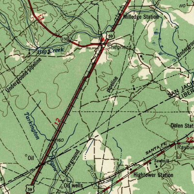 United States Geological Survey Beaumont, TX (1957, 250000-Scale) digital map