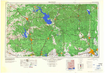 United States Geological Survey Beaumont, TX (1984, 250000-Scale) digital map