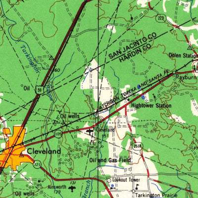 United States Geological Survey Beaumont, TX (1984, 250000-Scale) digital map