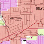 United States Geological Survey Beaumont West, TX (1960, 24000-Scale) digital map