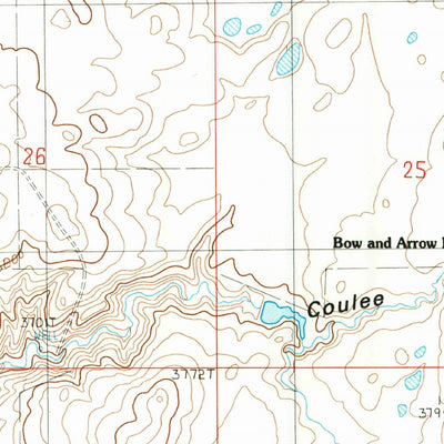United States Geological Survey Beaupre Coulee, MT (1986, 24000-Scale) digital map