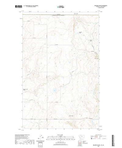 United States Geological Survey Beaupre Coulee, MT (2020, 24000-Scale) digital map