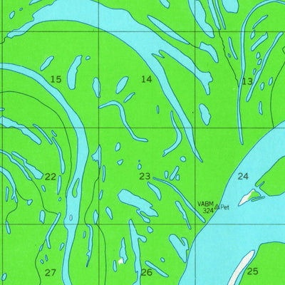 United States Geological Survey Beaver A-4, AK (1956, 63360-Scale) digital map