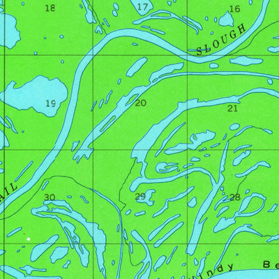 United States Geological Survey Beaver A-4, AK (1956, 63360-Scale) digital map