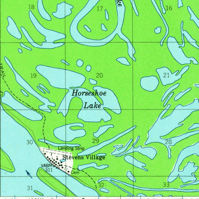 United States Geological Survey Beaver A-5, AK (1956, 63360-Scale) digital map