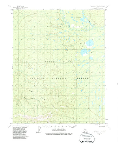 United States Geological Survey Beaver A-6, AK (1970, 63360-Scale) digital map